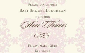 Try this invitation's wording: “Please join us for a Baby Shower Luncheon honoring [parent name]”.