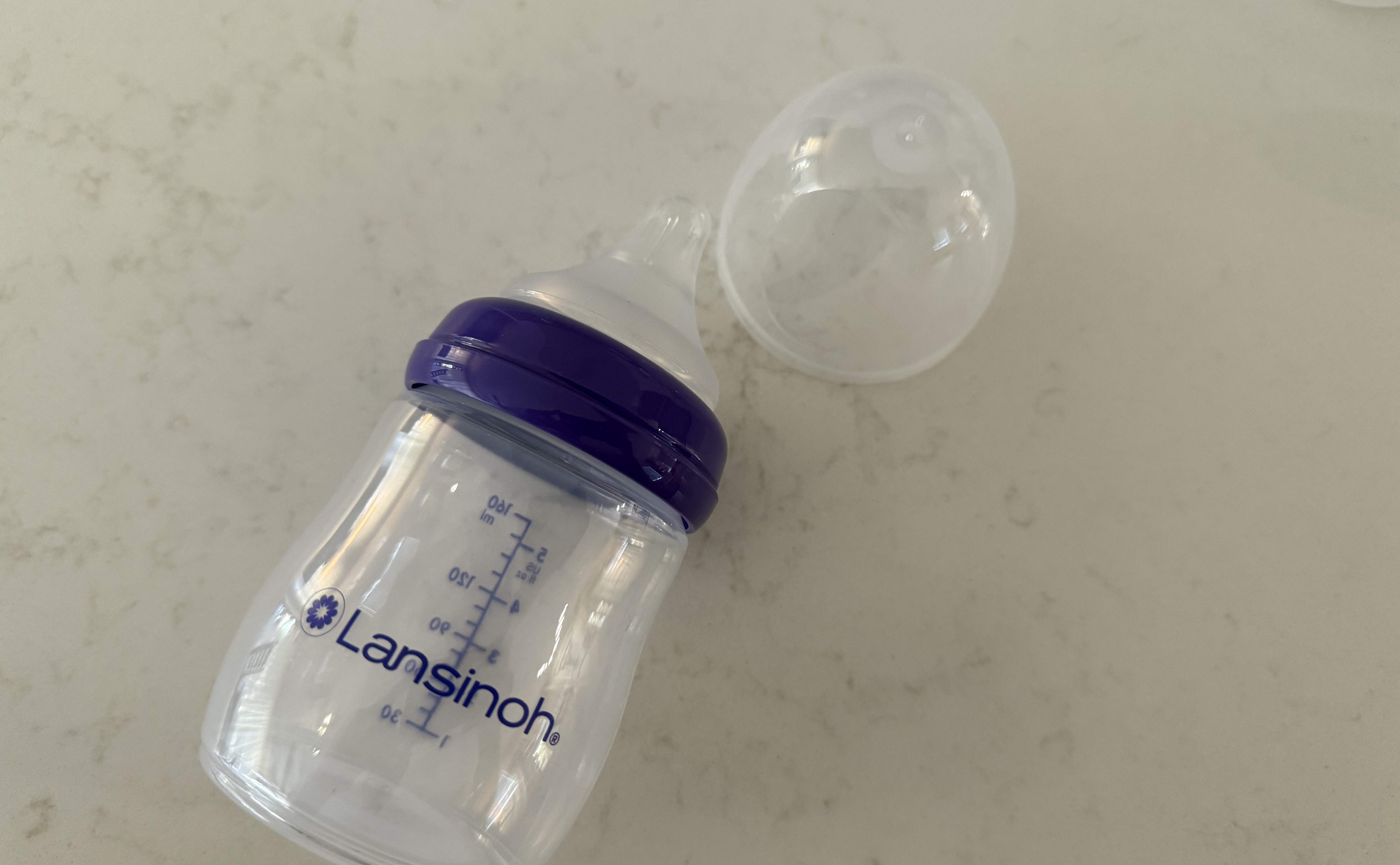 Photo of Lansinoh baby bottle.