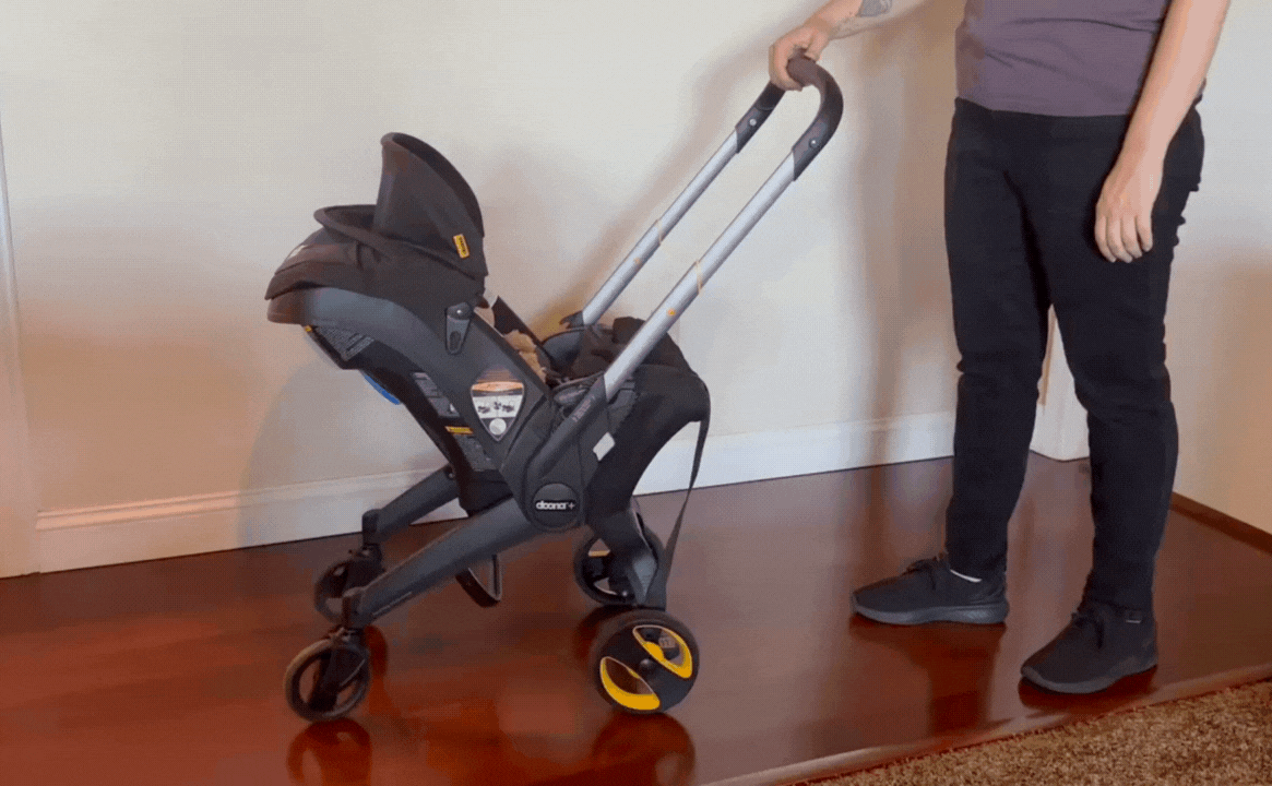 A demonstration of how to fold the Doona.