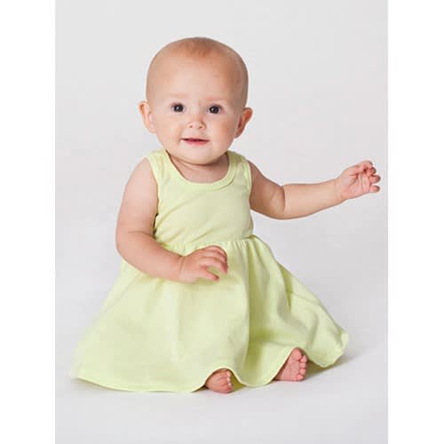 Infant Baby Rib Skater Tank Dress  | American Apparel