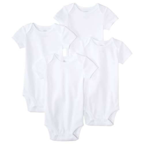 Just One Youâ„¢Made by Carter'sÂ® Newborn 4 Pack Short-sleeve Bodysuit - White