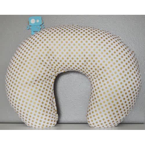 Metallic Gold Dot Nursing Pillow Cover  Nursing Pillow by ModFox