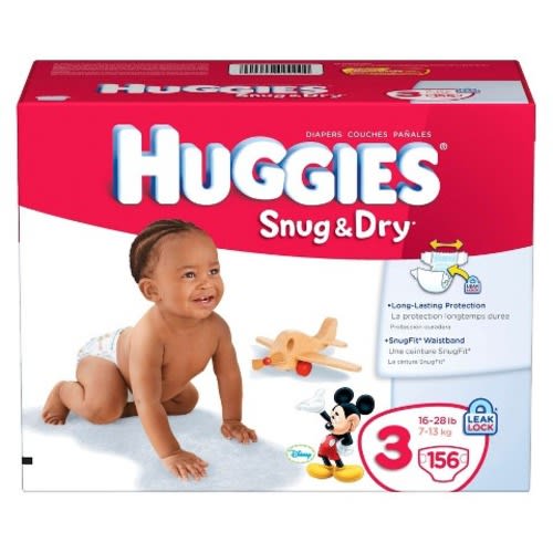 HUGGIESÂ® Snug & Dry Baby Diapers - Giant Pack (Select Size)