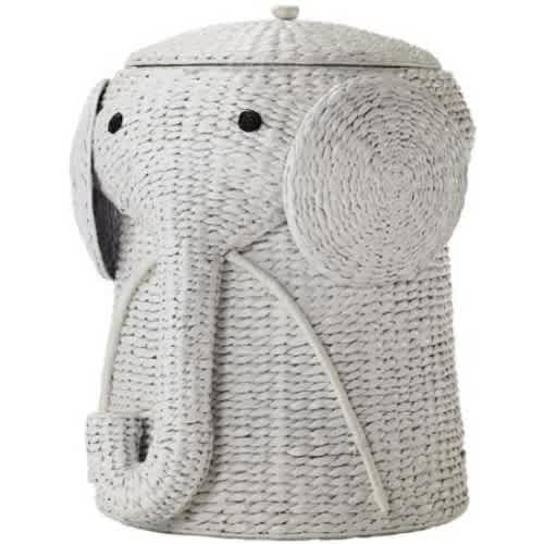 Animal Hamper, 20"Hx16"Wx17"D, WHITE