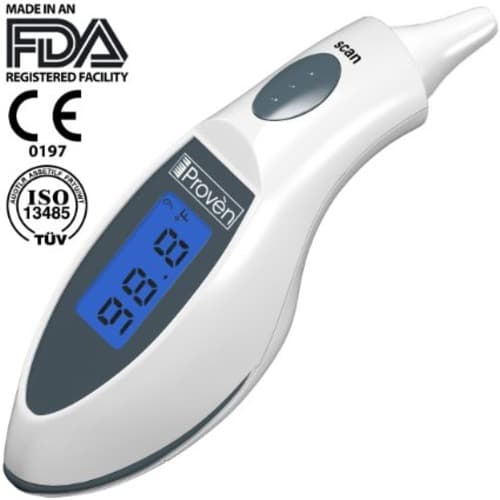 Best Ear Thermometer ? the Original Digital Infrared Body Temperature Thermometer By Iproven ? 100% Clinically Proven to Be Highly Accurate ? the Et-116A Is a Highly Convenient Ear Thermometer to Measure Temperature Accurately for People That Are Looking 
