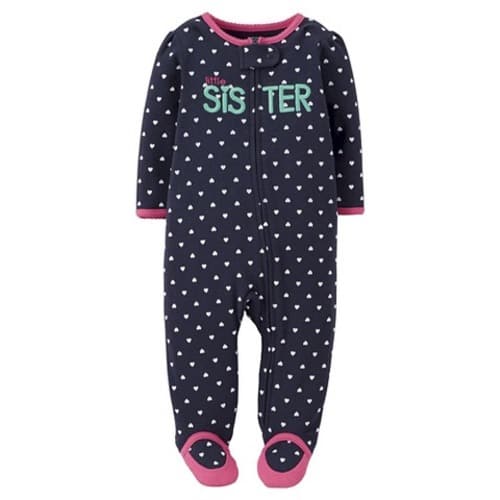 J.O.Y NBG Footed Sleepers Black					, Size: 6 Months
