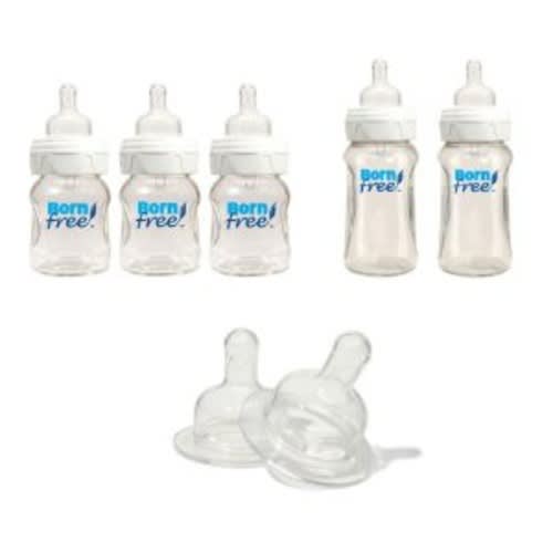 Born free Vented Glass Bottle Gift Set