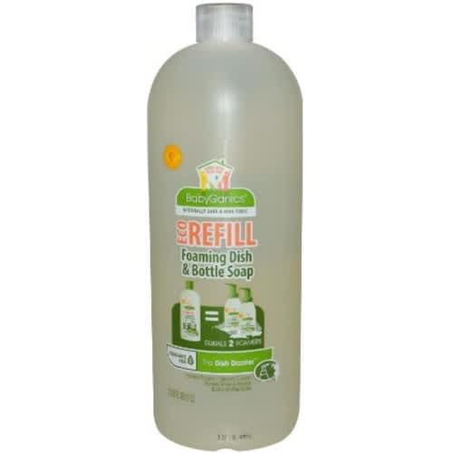 Babyganics Foaming Dish & Bottle Soap Refill - Fragrance Free - 32 oz