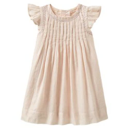 Lurex pleated dress in ballerina gown, size: 12-18 M