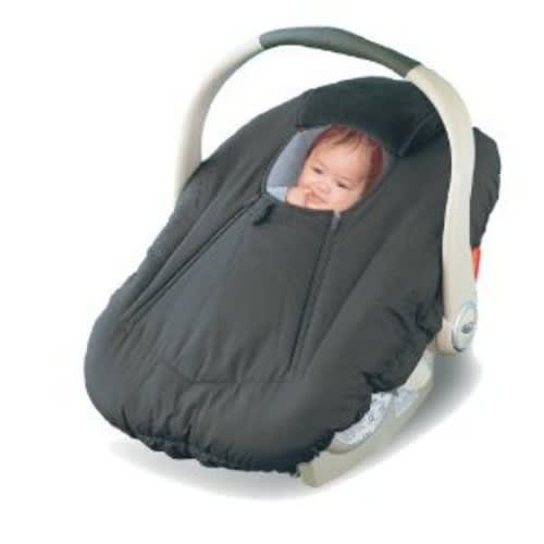 Jolly Jumper Sneak a Peek Sneak-a-Peek Infant Carseat Cover Deluxe - Color: Black