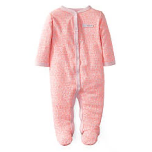 Carter's Girls 'Daddy's Princess' Leopard Print Footie, 9 MONTHS