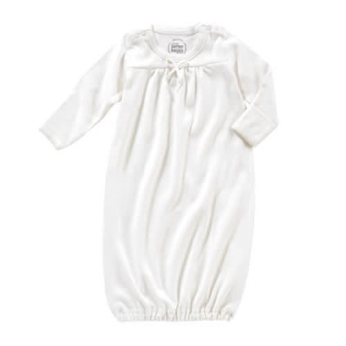 giggle Organic Clothes | Better Basics Organic Cotton Baby Gown, Ivory