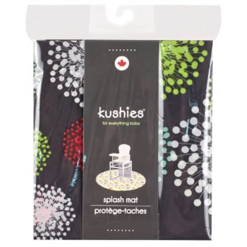 Kushies Baby Splash Mat, Mod Black