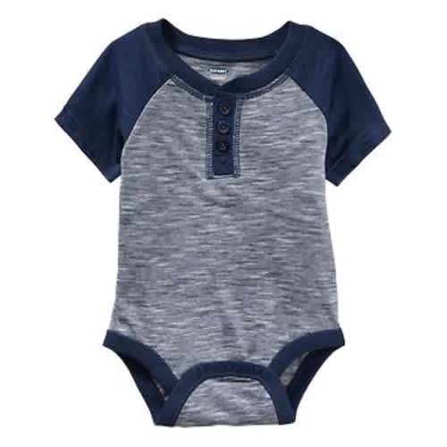 Short-Sleeved Henley Bodysuits for Baby | Old Navy