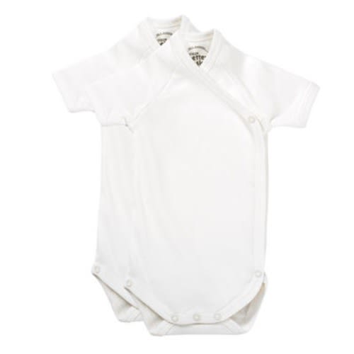 giggle Better Basics Short-Sleeve Baby Body - Set of 2 (Organic Cotton)