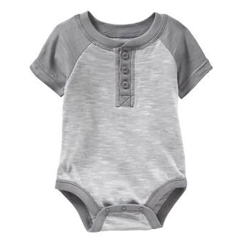 Short-Sleeved Henley Bodysuits for Baby | Old Navy