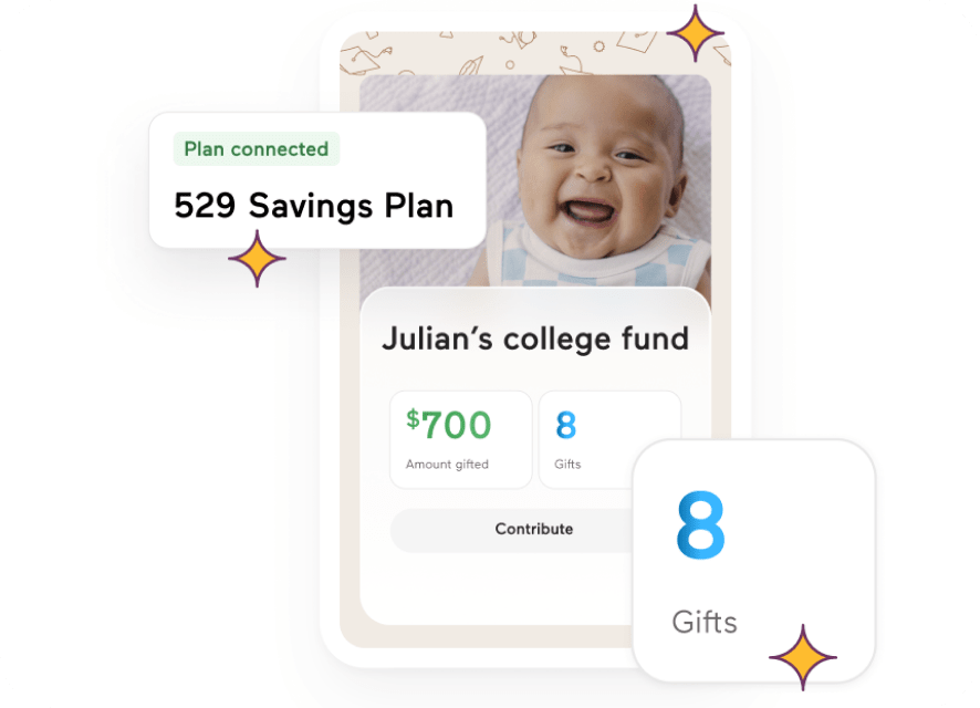 A college fund showing a connected 529 Savings Plan