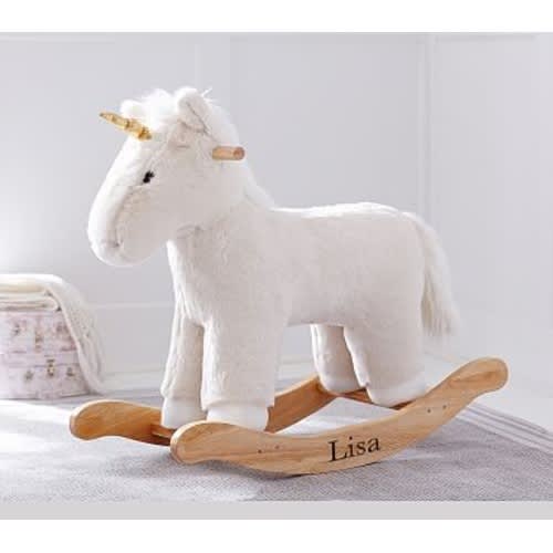 Kid Ivory Faux Fur Unicorn RockerYou May Also Need