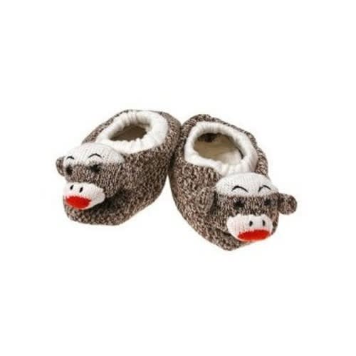 Sock Animal Sock Monkey Slippers - Sock Monkey Slippers Infant Sizes 2-3