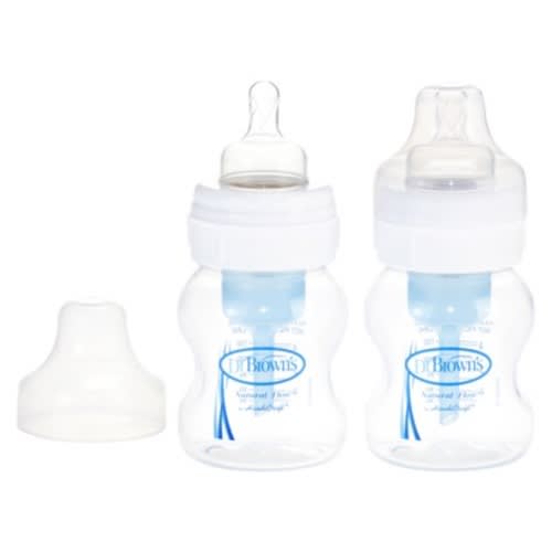 Dr. Brown's Clear 4 oz Wide Neck Bottle (2pack)
