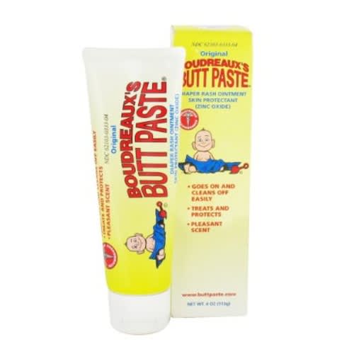Boudreaux's Butt Paste Diaper Rash Ointment Skin Protectant, 4 Oz