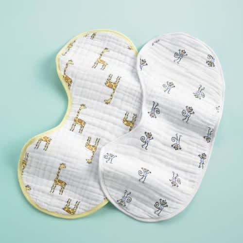 Baby Bibs & Burp Cloths: aden + anais Yellow Burp Bib Cloths in Blankets, Bibs & Burp Cloths | The Land of Nod