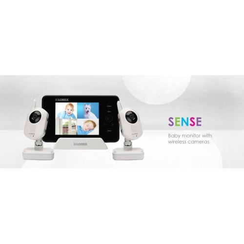 Baby monitor with two wireless cameras