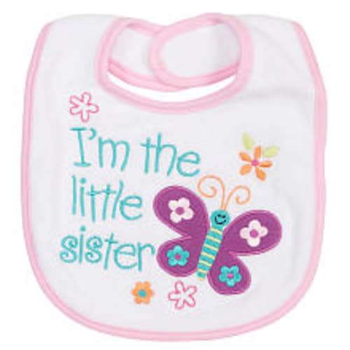 Koala Baby I'm the Little Sister Small Feeder Bib
