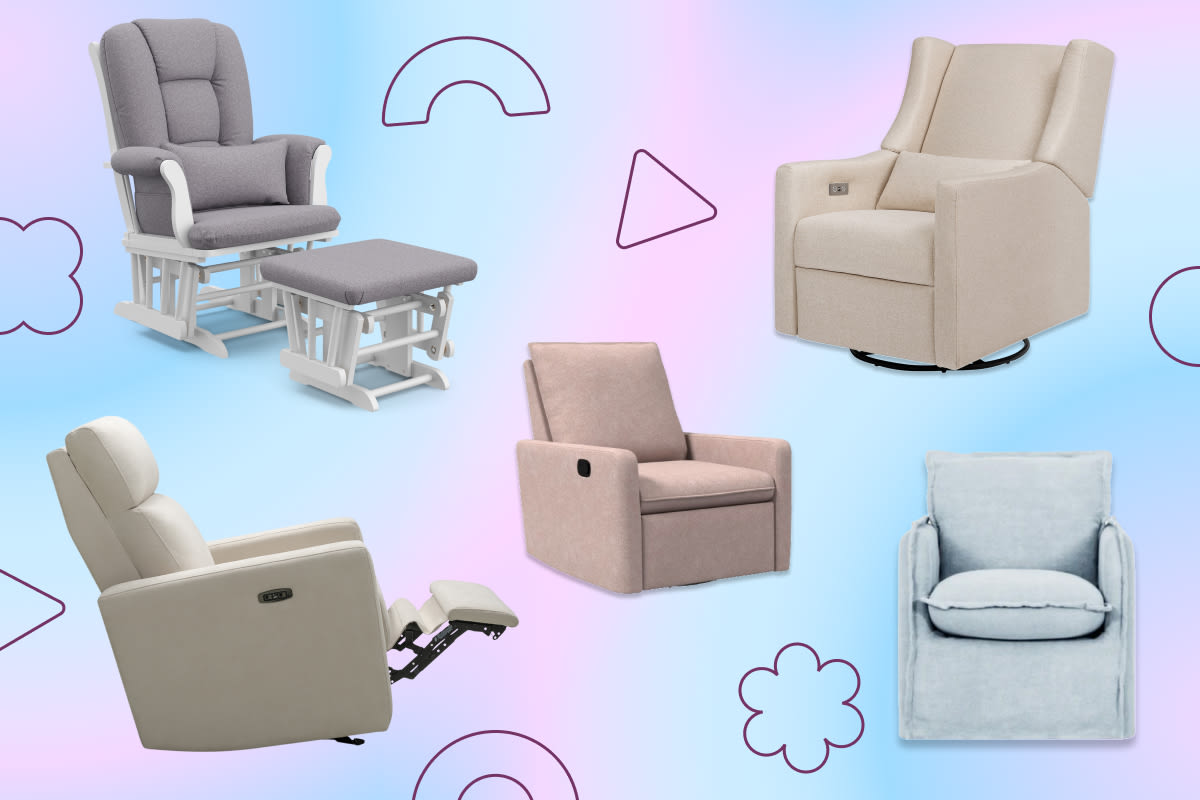 Baby swivel glider on sale