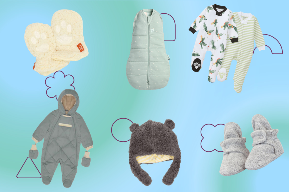 navy blue dress for baby girl How to Dress Your Baby for Winter Sleep main image 1