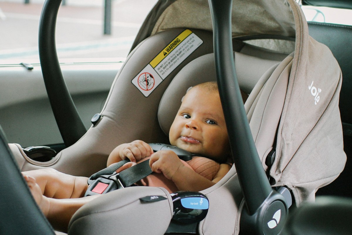 convertible car where to put infant car seat
