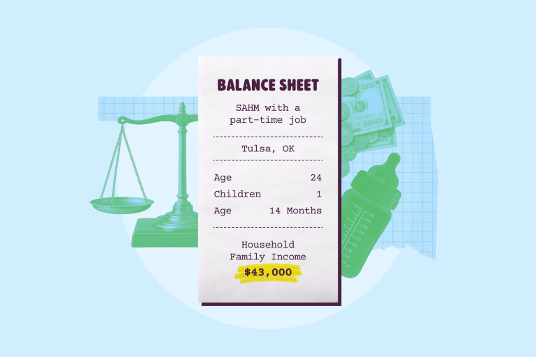 Baby Balance Sheet: A Family of 3 in Tulsa Earning $43K a Year.