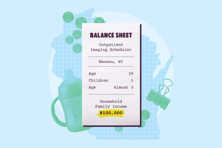 Baby Balance Sheet: A Family of 3 Living in Wausau, Wisconsin, on $100,000