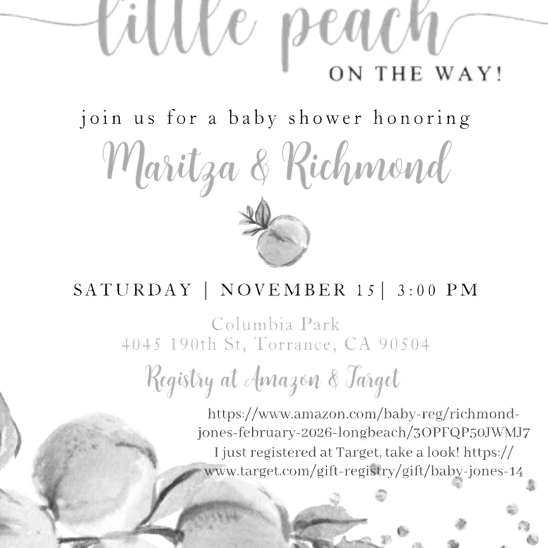 Photo shared by Maritza for their Babylist baby registry.