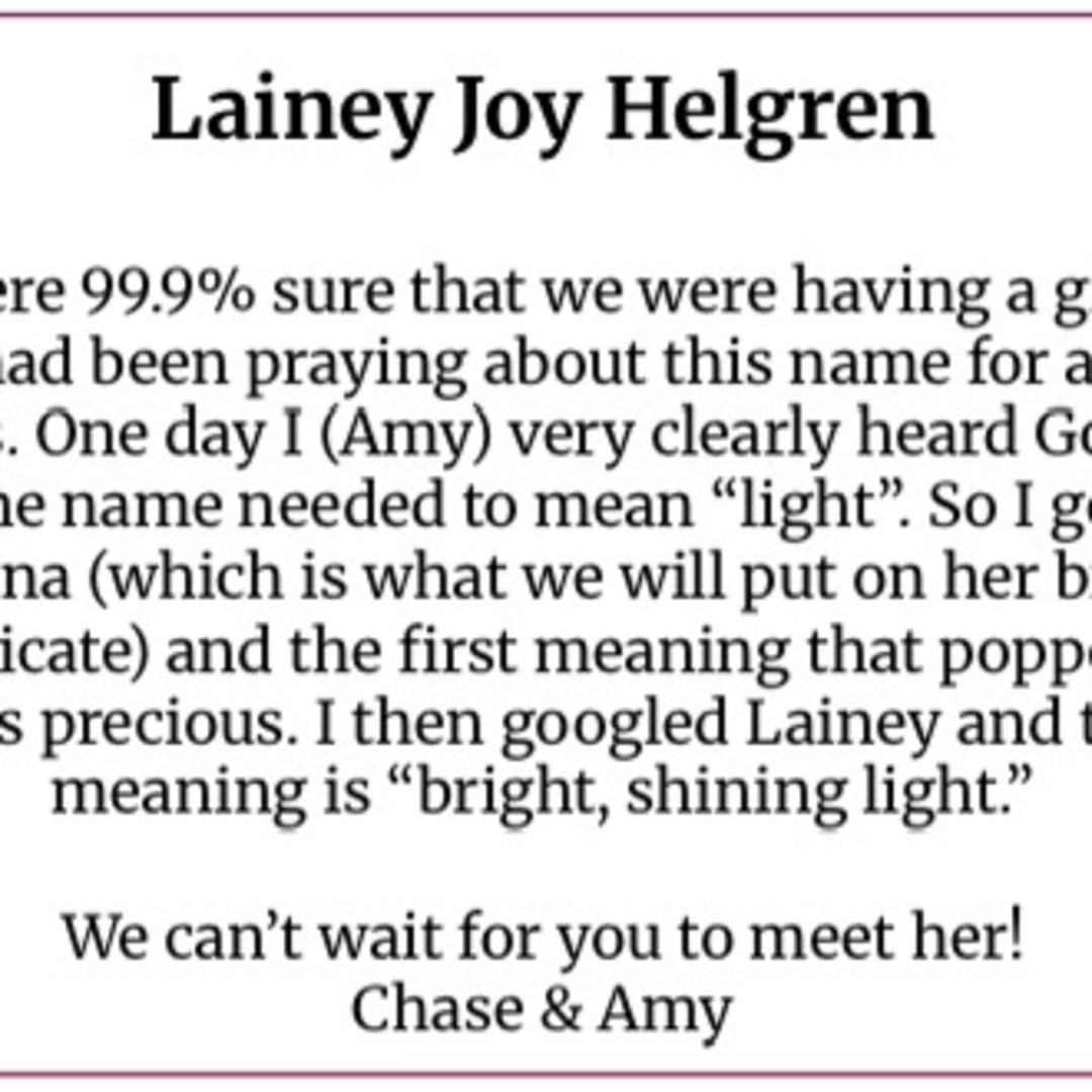 Photo shared by Amy for their Babylist baby registry.