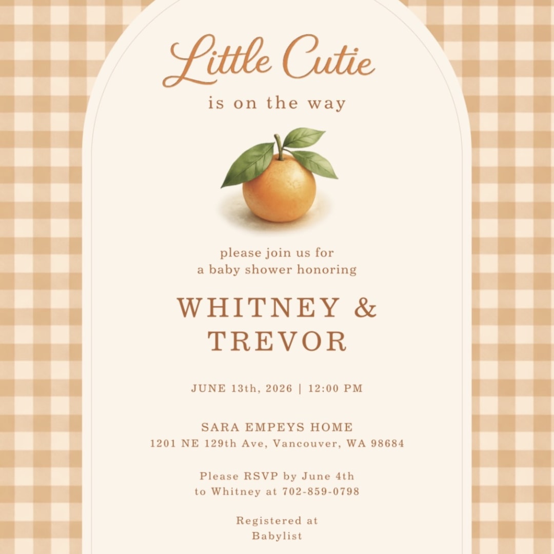 Photo shared by Whitney for their Babylist baby registry.