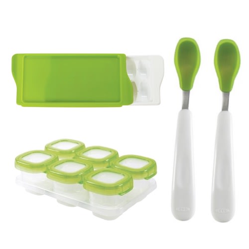 OXO Tot Feeding 3 Pack (Spoons, Storage Containers, Freezer Tray)