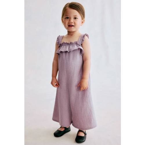 COTTON MUSLIN ROMPER SUIT