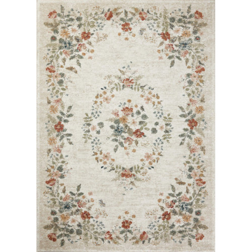 Rifle Paper Co. x Loloi Laurel Cream Area Rug & Reviews | Wayfair