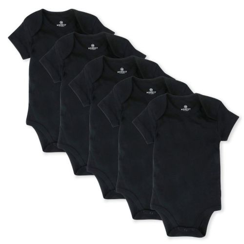 Honest Baby 5-Pack Organic Cotton Short Sleeve Bodysuits