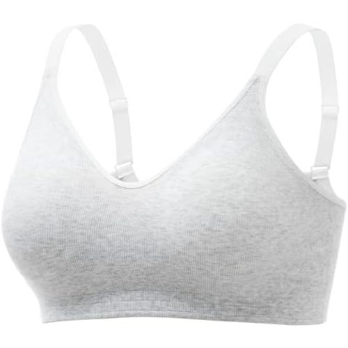 Momcozy Seamless U.S. Cotton Wireless Padded Bras for Women