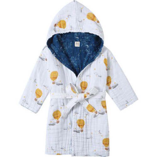 Malabar Baby Certified Organic Muslin Reversible Bath Robe