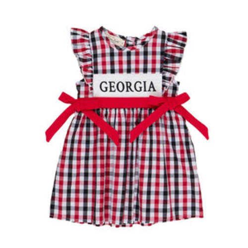 Georgia Smocked Gingham Dress – universityspirit.com