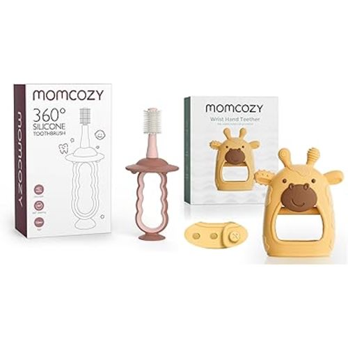 Momcozy Baby Toothbrush&Baby Teether Toys