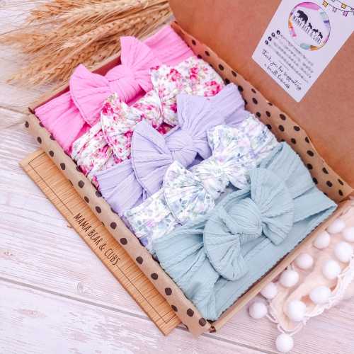 Baby Headbands & Bows | Soft Baby Girl Bow Headbands I Baby Girl Gift | Newborn Bows | Hairband Hairbow | Baby Shower Gift | New Baby Gift