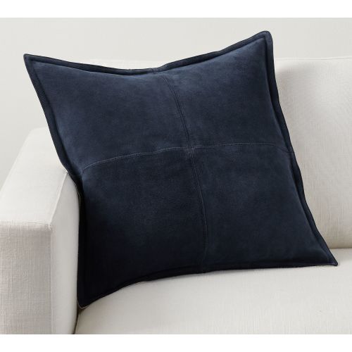 Pieced Suede Pillow