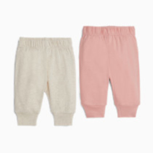 Small Story Pants (2 Pack) - Pink/Oatmeal, 0-3 M
