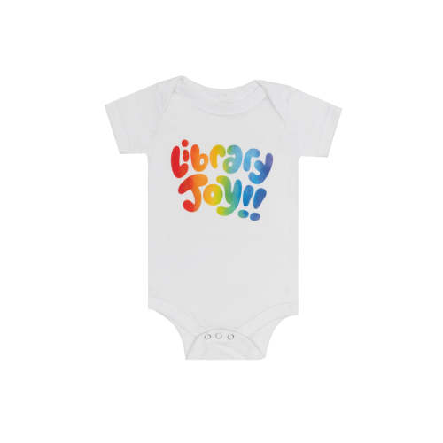 Mychal Threets: Library Joy baby bodysuit (Print Shop)