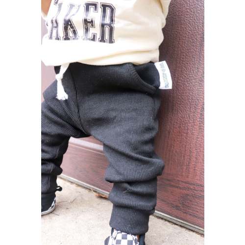 Basic Guy | Black Ribbed French Terry Jogger* – Crump Co. Shop