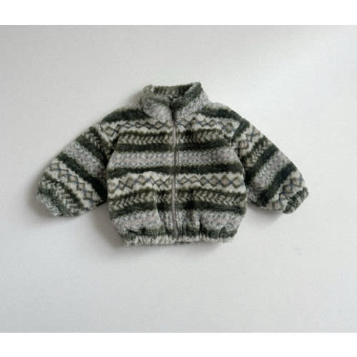 Toddler W25 Nordic Sherpa Zip Up Jacket (10m-4y) - Green | AT NOON STORE